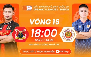 Live streaming link for Ninh Bình FC vs CAHN FC football match at 18:00 today, V-League round 16