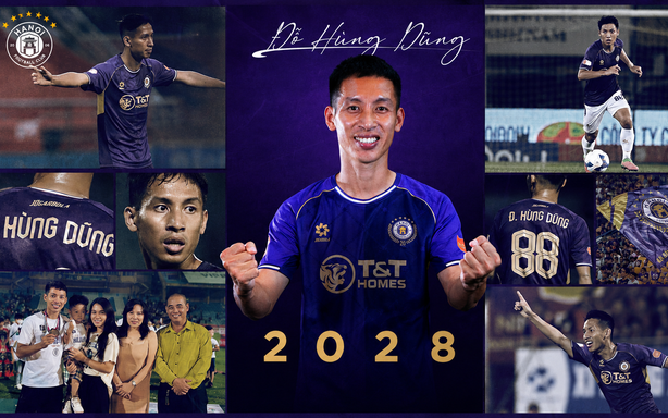Hùng Dũng extends his contract with Hanoi FC until 2028