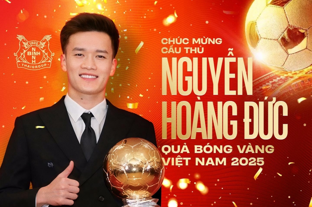 Thai fans are amazed as Hoàng Đức wins his 3rd Vietnamese Golden Ball