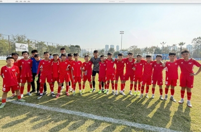 Vietnamese team overwhelmingly defeats Chinese club 11-0