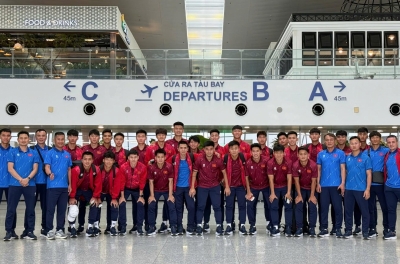 25 Vietnamese U23 players depart to China for competition