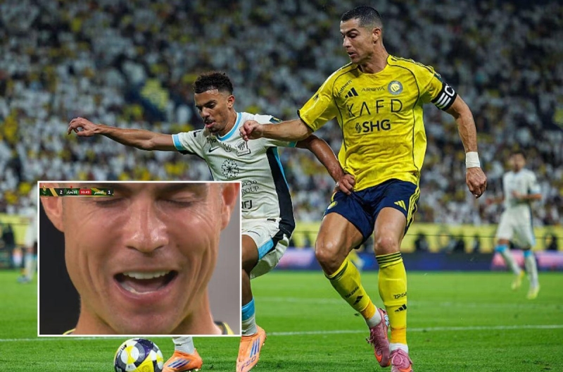 Ronaldo causes a stir with his 'talking to himself then missing the shot' moment at the King’s Cup