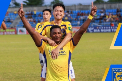 Bắc Ninh overcomes the brink of defeat, fulfills historic dream of reaching V.League