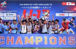 U13 Becamex Hồ Chí Minh City won the championship of the Vietnam-Japan U13 International Youth Football Tournament.