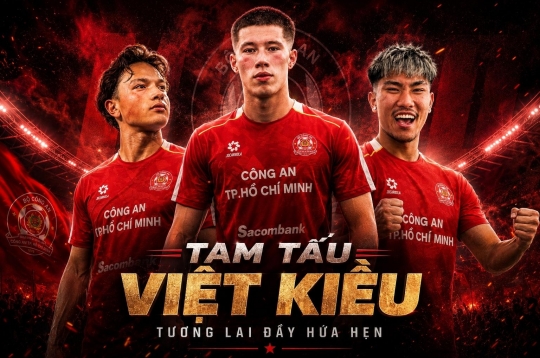 The Police team possesses a powerful trio of overseas Vietnamese players in the V.League 2026/27 season.