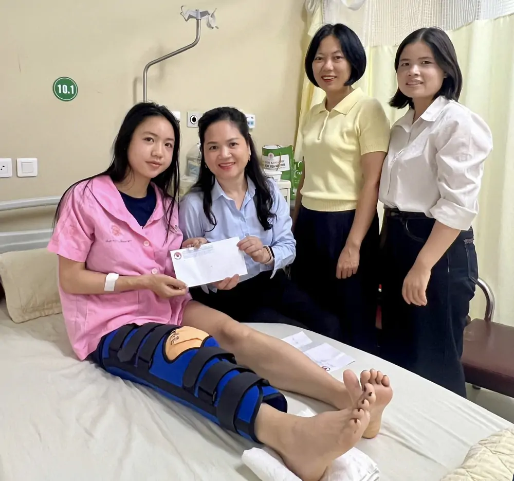 Trần Thị Duyên tái phẫu thuật dây chằng chéo trước - Ảnh 2. Trần Thị Duyên tái phẫu thuật dây chằng chéo trước - Ảnh 2.