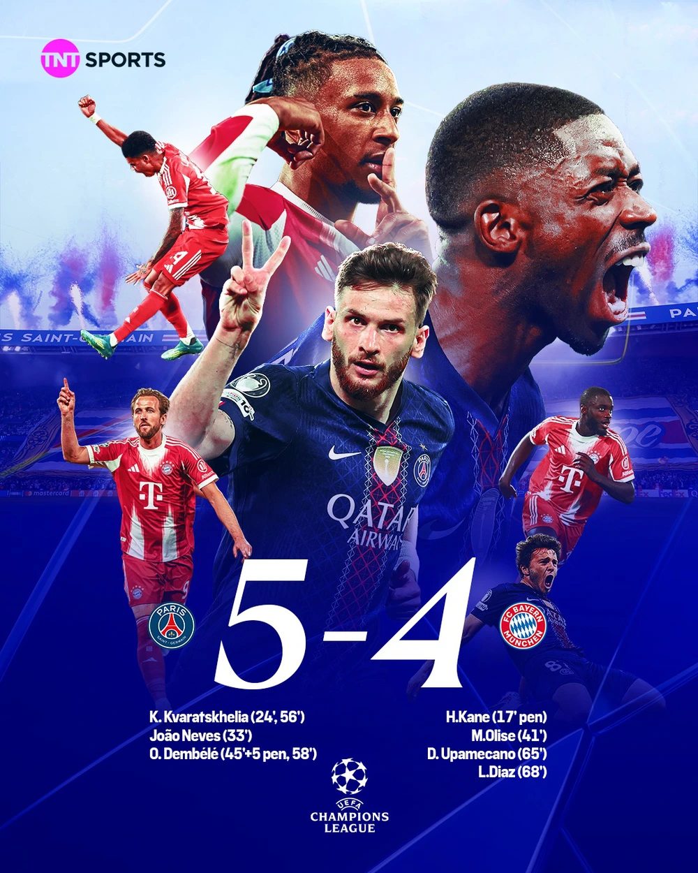 PSG thắng Bayern 5-4, tạo ra trận bán kết Champions League đi vào lịch sử - Ảnh 5.