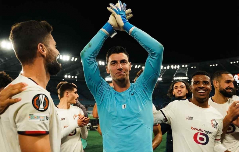 Lille’s goalkeeper makes headlines by saving three consecutive penalties in the Europa League