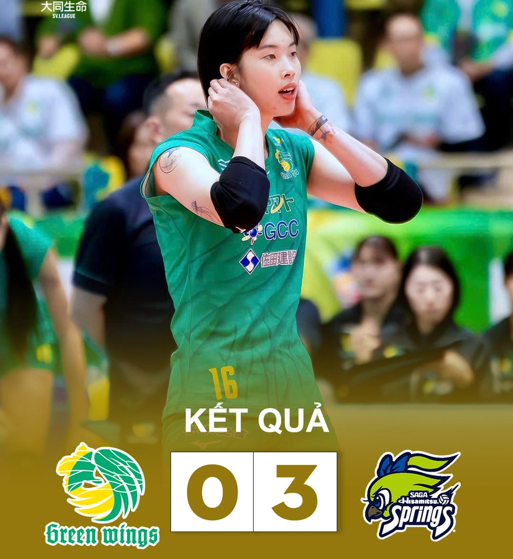 Thanh Thúy chơi trái sở trường, Gunma Green Wings thua trắng đội nhì bảng giải bóng chuyền Nhật Bản - Ảnh 1. Thanh Thúy chơi trái sở trường, Gunma Green Wings thua trắng đội nhì bảng giải bóng chuyền Nhật Bản - Ảnh 1.