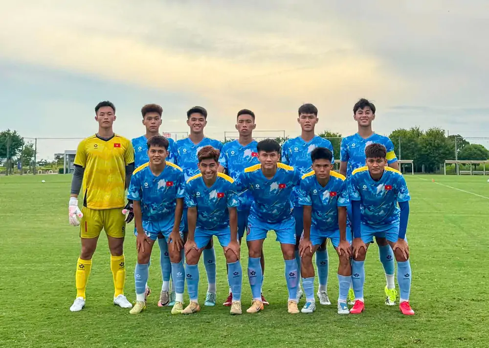 U20 Việt Nam hòa trận đầu tiên trong chuyến tập huấn Nhật Bản - Ảnh 1. U20 Việt Nam hòa trận đầu tiên trong chuyến tập huấn Nhật Bản - Ảnh 1.
