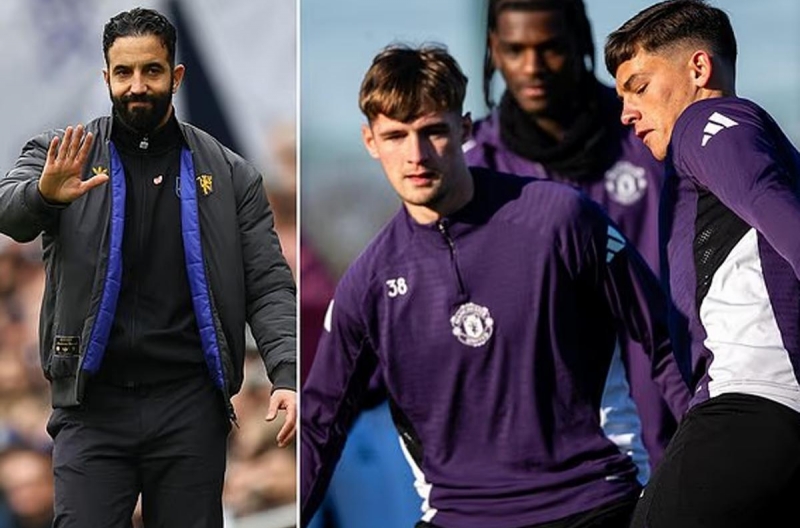 Amorim is set to 'throw' Manchester United's young players into the Rose Derby