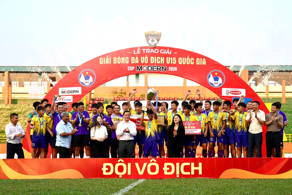 Hà Nội vô địch U15 quốc gia 2026 - Ảnh 3. Hà Nội vô địch U15 quốc gia 2026 - Ảnh 3.