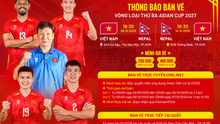 Announcement of ticket prices for the two Vietnam national team matches against Nepal in the 2027 Asian Cup qualifiers