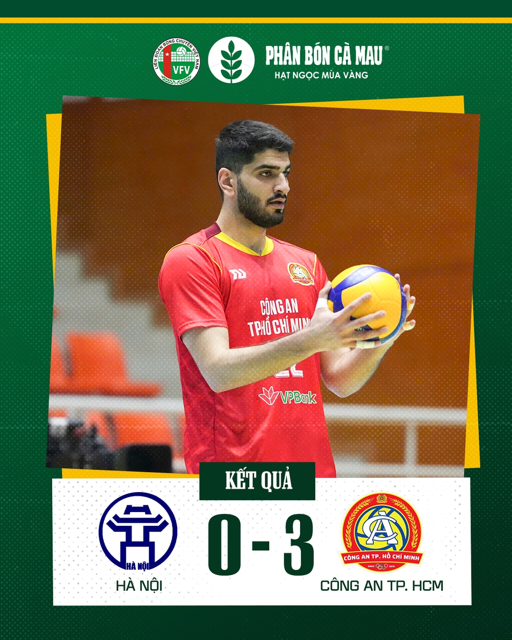 Ngoại binh Iran ghi điểm như máy, Công An TPHCM xây chắc ngôi đầu giải bóng chuyền VĐQG - Ảnh 1. Ngoại binh Iran ghi điểm như máy, Công An TPHCM xây chắc ngôi đầu giải bóng chuyền VĐQG - Ảnh 1.