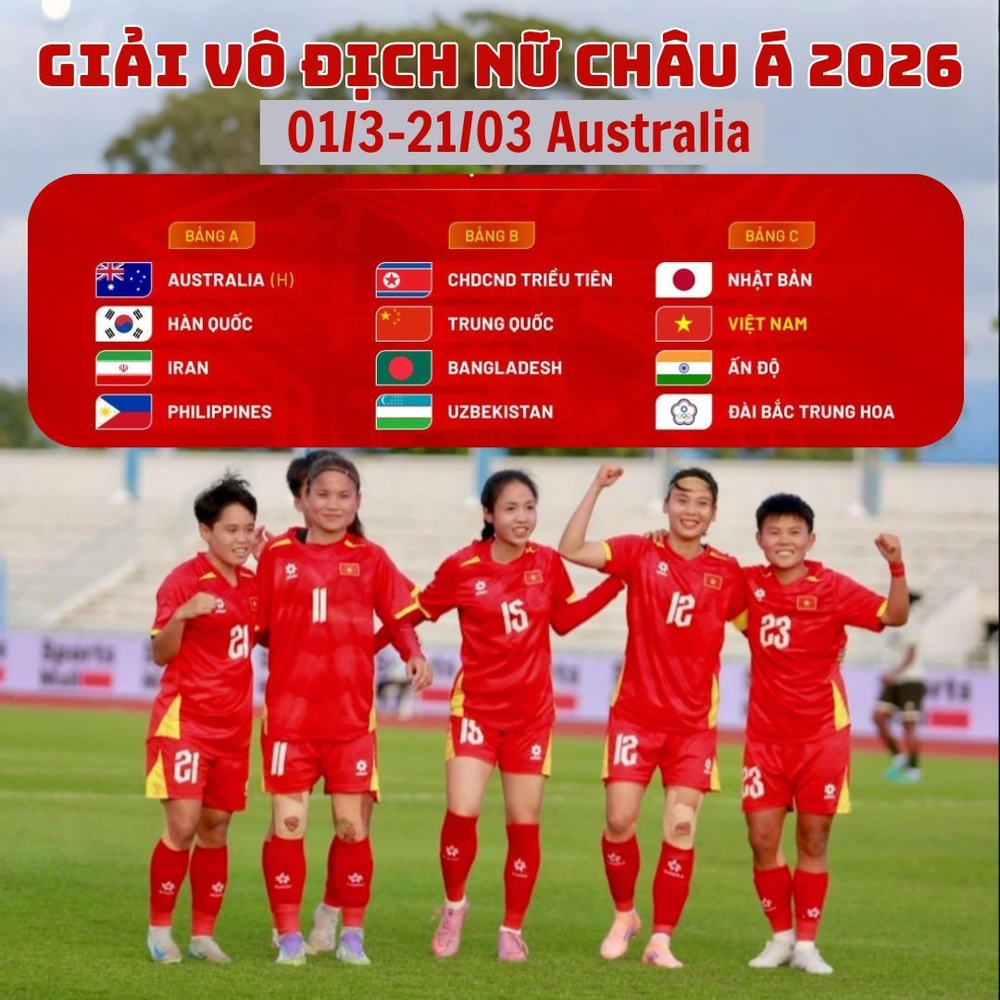 Giải vô địch bóng đá nữ châu Á 2026 diễn ra khi nào? Tổ chức ở đâu? - Ảnh 1.