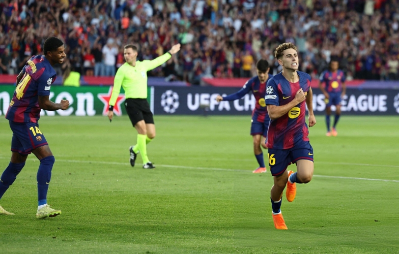 Fermin Lopez made history with a hat-trick for Barcelona.