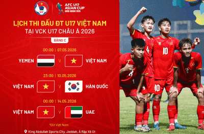 U17 Vietnam will play very late matches at the Asian Championship, determined to secure a spot in the World Cup