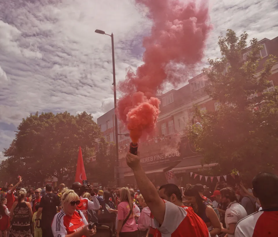 Lễ diễu hành của Arsenal. London, Anh. Ngày 31 tháng 5 năm 2026. Đội bóng Arsenal tổ chức lễ diễu hành sau khi giành chức vô địch giải đấu. Nguồn ảnh: Damiano Sinclair/Alamy Live News