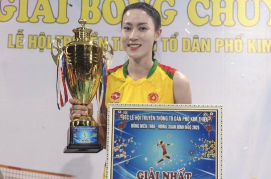 Volleyball beauty Kiều Trinh injured, misses two important tournaments