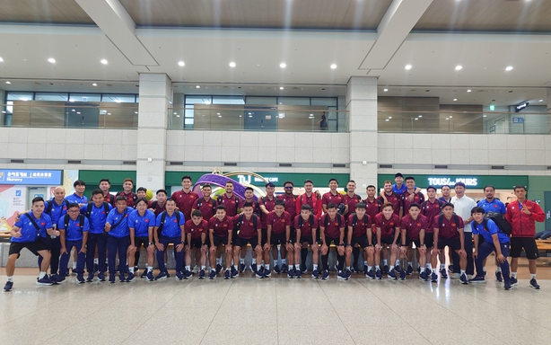 Vietnam national team arrives in Incheon, entering peak preparation for the 2026 ASEAN Cup