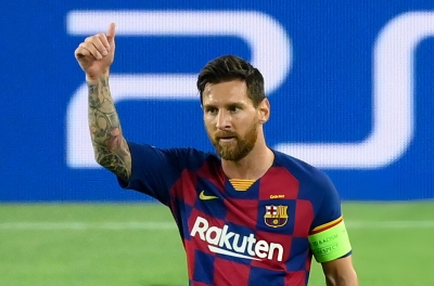 Messi is being guided back to Barcelona