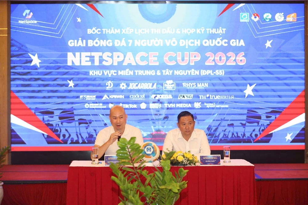 Khởi tranh Giải bóng đá 7 người Vô địch Quốc gia NetSpace Cup 2026 khu vực miền Trung – Tây Nguyên - Ảnh 1.