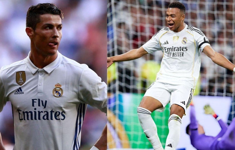 Ronaldo&#39;s great record has officially been matched by Mbappe