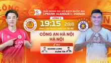 Live stream link for the football match CAHN vs Hà Nội FC at 19:15 today, V-League Round 3