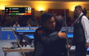 In a nail-biting victory over Sweden, Trần Quyết Chiến and Trần Thanh Tự advance to the World Three-Cushion Billiards final.