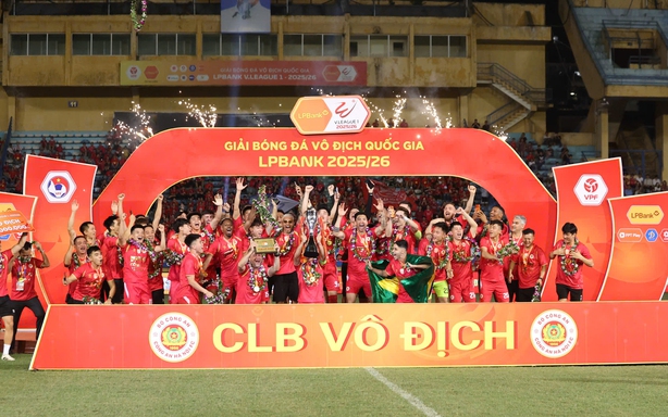 Intense battle for survival in V-League 2025/26 season.