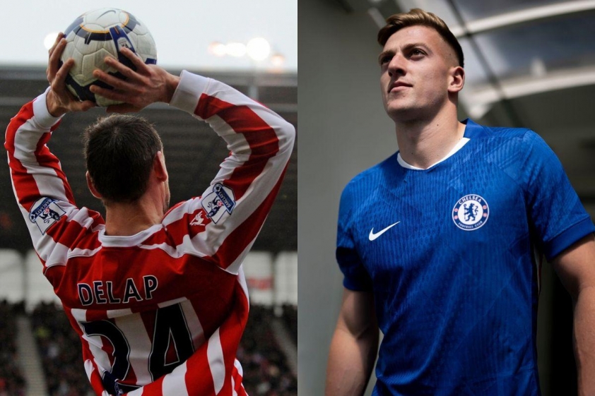 Liam Delap là con trai của cựu danh thủ Rory Delap, người nổi tiếng với khả năng ném biên huyền thoại (Ảnh: X).