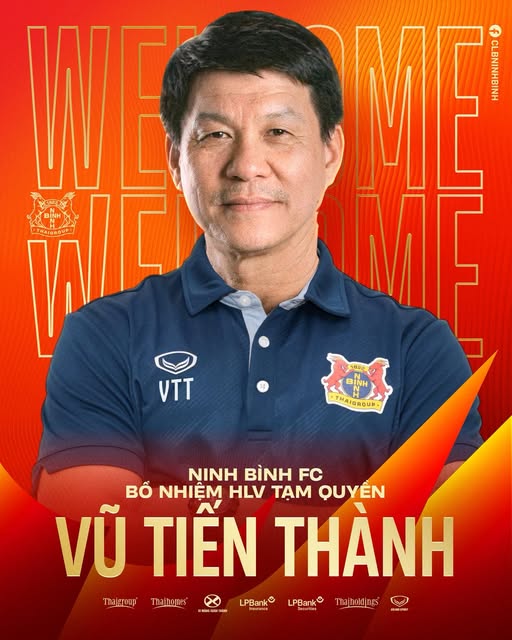 CLB Ninh Bình bổ nhiệm ông Vũ Tiến Thành làm HLV tạm quyền - Ảnh 1. CLB Ninh Bình bổ nhiệm ông Vũ Tiến Thành làm HLV tạm quyền - Ảnh 1.