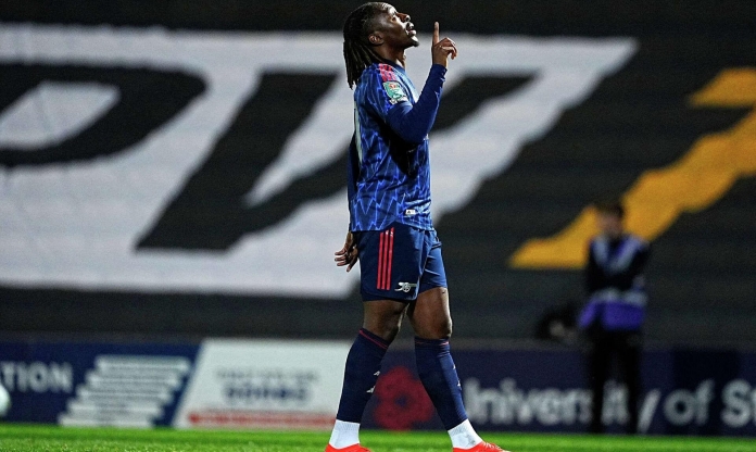 Eze hạnh phúc tột độ sau khi lần đầu ghi bàn cho Arsenal