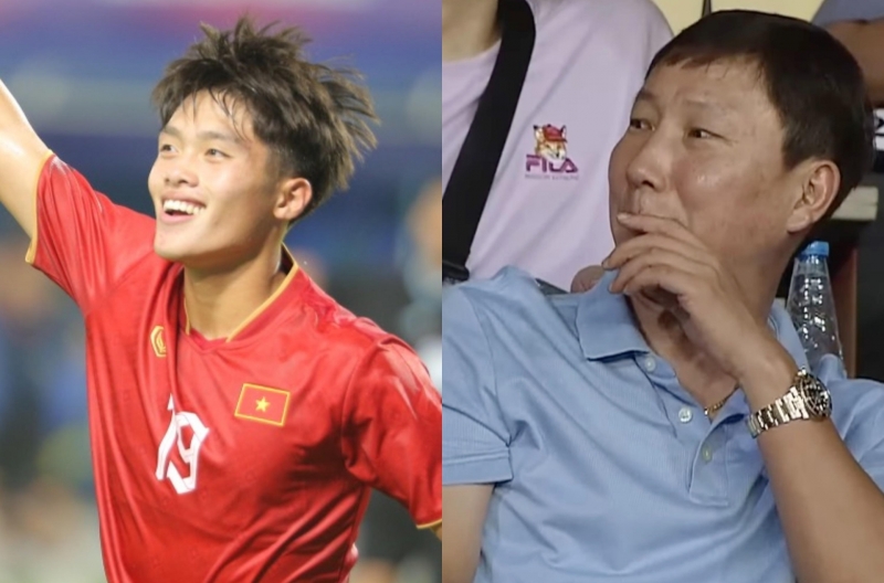 Vietnam U23 striker sparks an emotional reaction from coach Kim Sang Sik