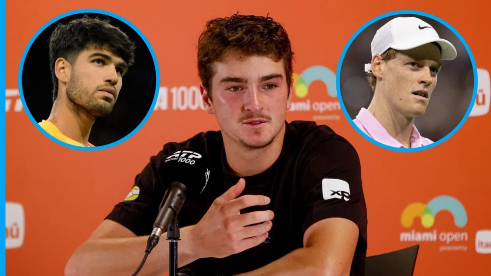 Tay vợt Brazil Joao Fonseca so sánh giữa Carlos Alcaraz Jannik Sinner, chỉ ra sự khác nhau giữa hai tay vợt và ưu điểm lớn của Alcaraz so với Sinner.