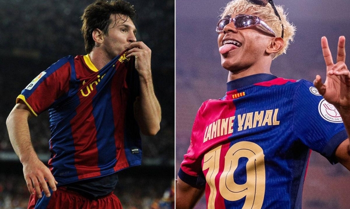 Lamine Yamal ngang hàng với Messi trong đội hình huyền thoại của Barca