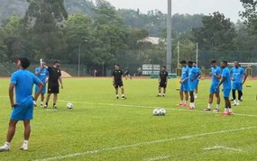 Malaysia only trained with 16 players before facing the Vietnam team.
