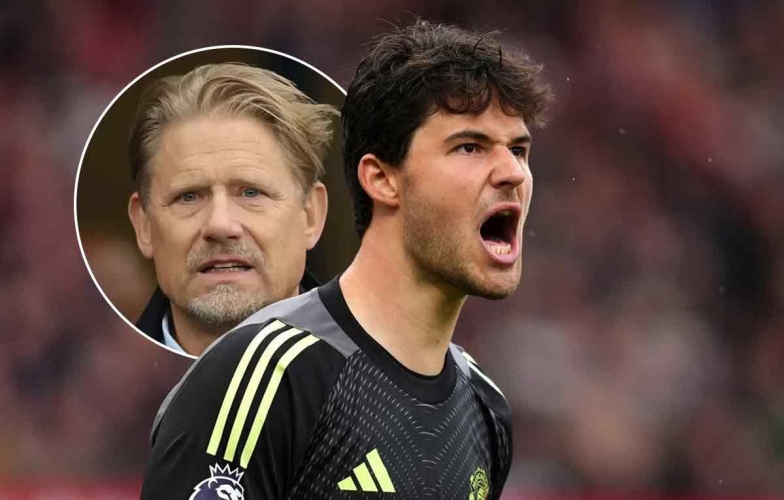 What did Amorim say when Senne Lammens was called the &#39;new Schmeichel&#39;?