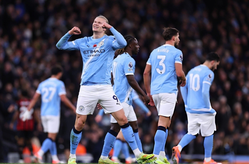Haaland shines as Man City closes in on the Premier League top spot