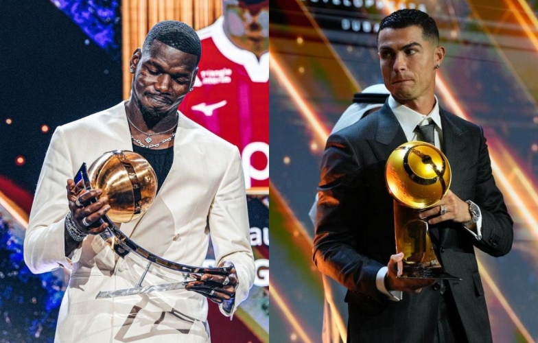 Pogba emotionally pays tribute to Ronaldo at the prestigious awards ceremony
