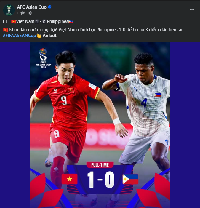 FIFA và AFC cùng lên tiếng khi ĐT Việt Nam thắng trận đầu tiên ở FIFA ASEAN Cup 2026 - Ảnh 2.