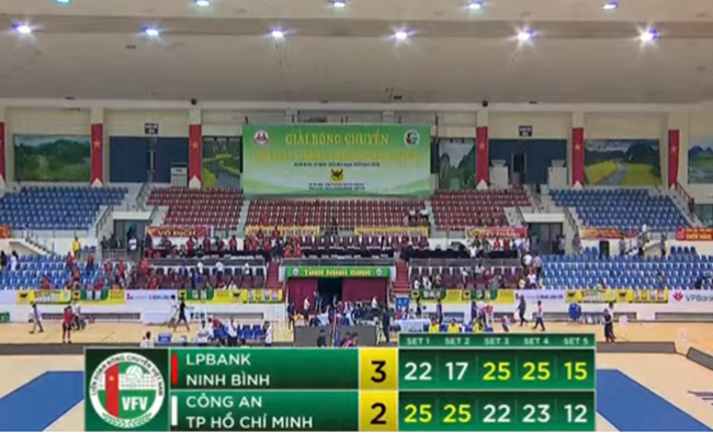 Chủ nhà Ninh Bình ngược dòng hạ Công An TPHCM 3-2 ở bán kết bóng chuyền nam cúp Hoa Lư Bình Điền 2026