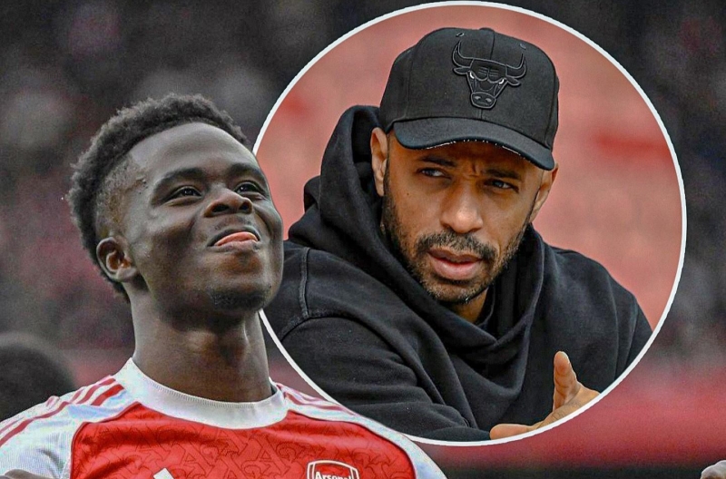Bukayo Saka shines after receiving a reminder from Arsenal legend