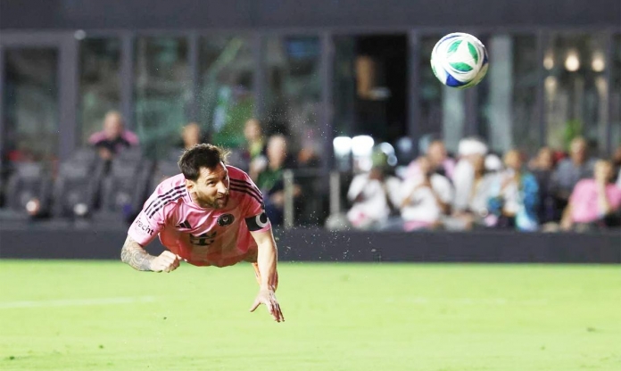 Messi đang bay! Pha đánh đầu ghi bàn 'tuyệt đối điện ảnh' tại MLS