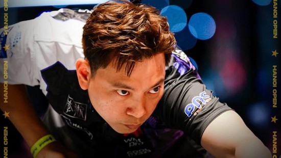 Dominating the classic Vietnamese billiards match, Dương Quốc Hoàng advances to the knockout stage of Hanoi Open Pool 2025.
