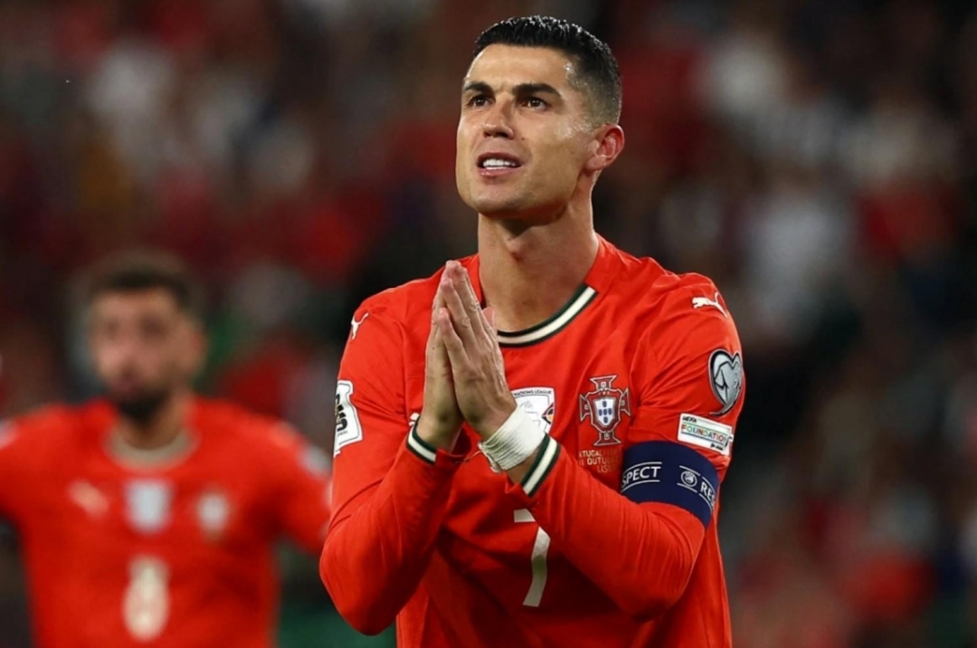 Ronaldo showed great composure after missing a penalty kick