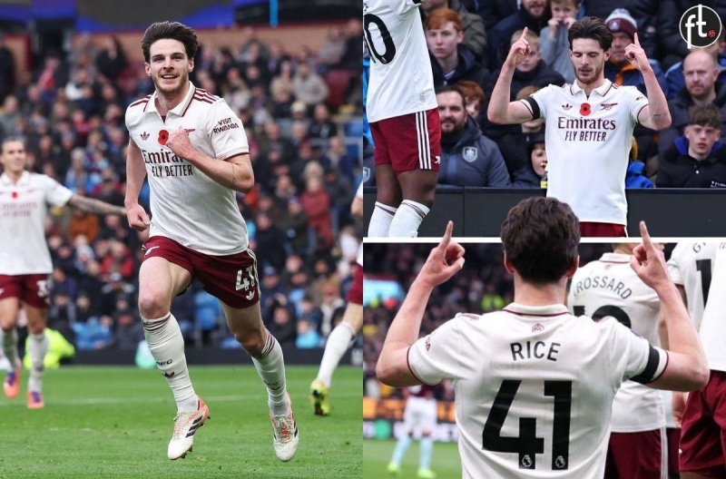 Declan Rice sends a heartfelt message after scoring for Arsenal