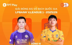 Live streaming link for Hanoi FC vs Song Lam Nghe An football match at 19:15 today, V-League round 16