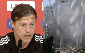 The coach silenced the press conference when speaking about war, compassion, and the power of football.