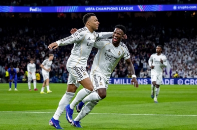 Mbappe scored twice as Real Madrid crushed Monaco in a tennis set style at the Champions League